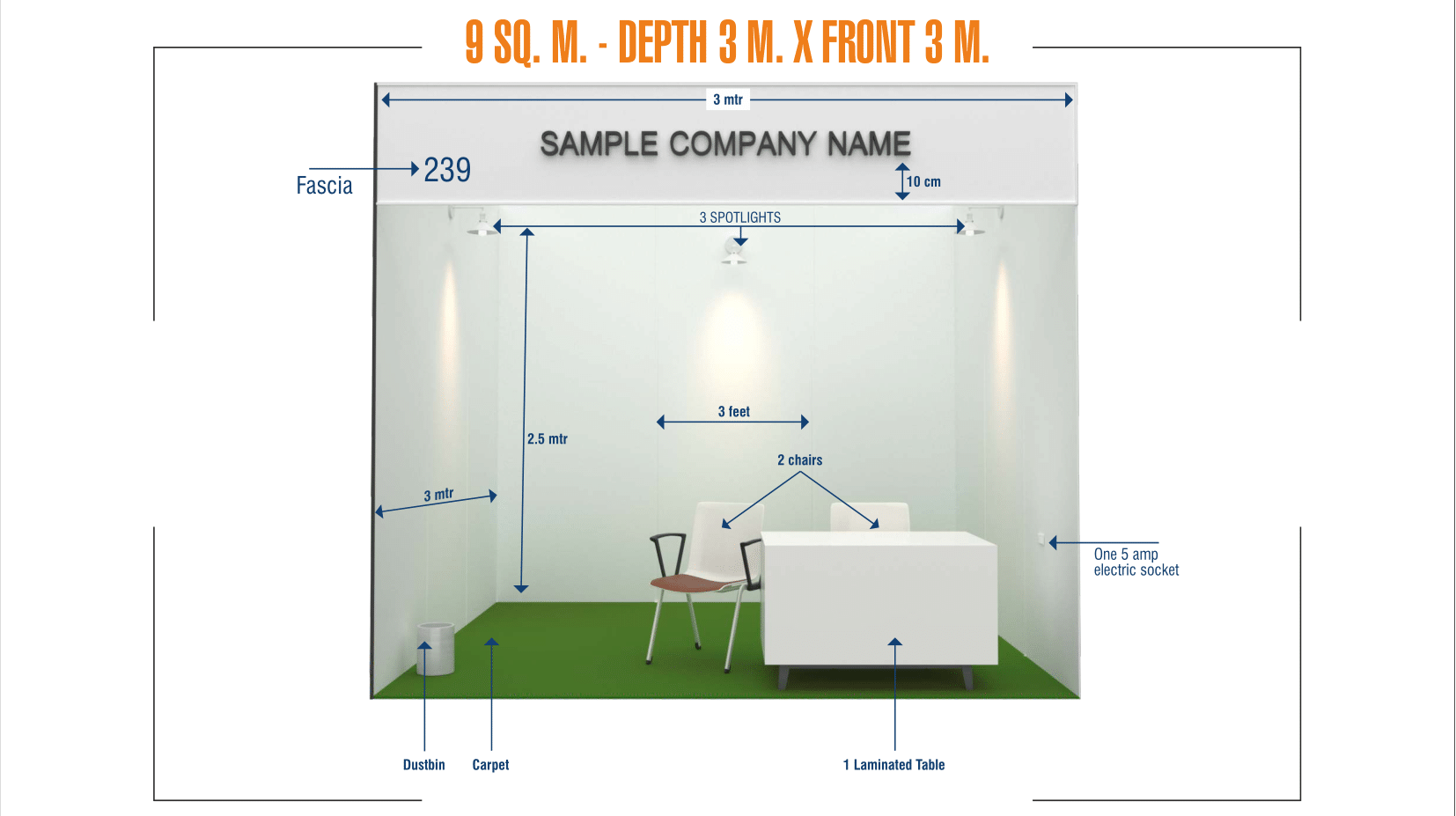 Shell Scheme Booth Planning Facilities Guide Gujarat Conex 2023   GujConex Shell Scheme Rev2 2 9sq.m 